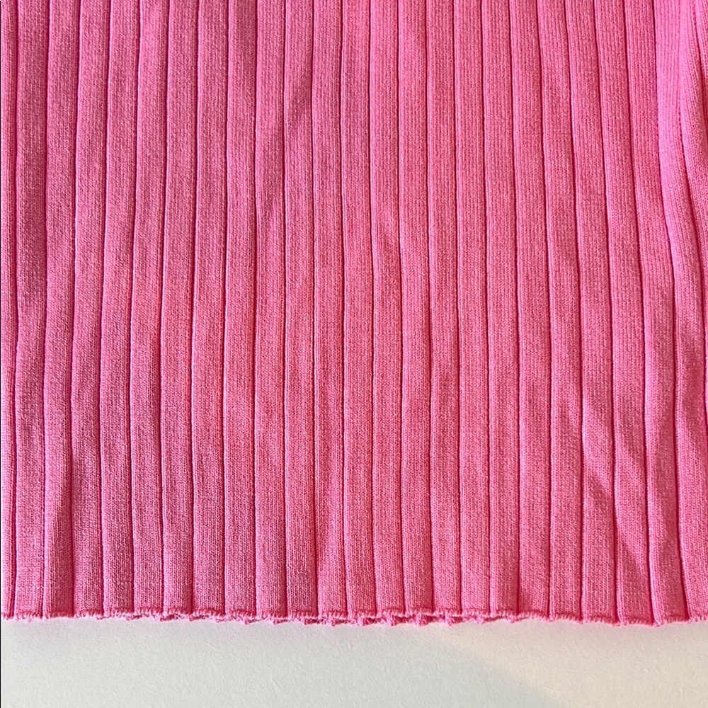 Zara Sleeveless Turtleneck Top Pink - Picture 6 of 7